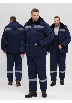 Костюм зимний Мерак-2 СОП (тк.Смесовая,210) п/к, т.синий