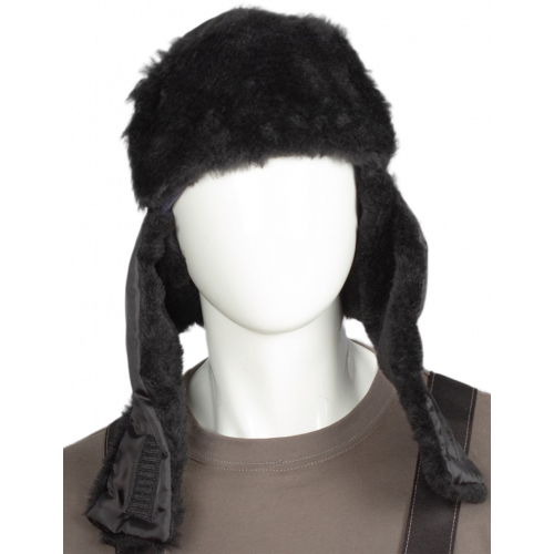Шапка Евро Ушанка, черный Шапка Евро Ушанка, черный