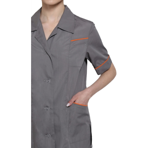 Костюм женский Магнэль (тк.Смесовая,120), т.серый/оранжевый Костюм женский Магнэль (тк.Смесовая,120), т.серый/оранжевый