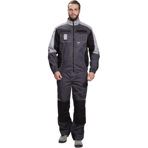 Костюм Вектрон-1 (тк.Смесовая,240) брюки, т.серый/св.серый/черный Костюм Вектрон-1 (тк.Смесовая,240) брюки, т.серый/св.серый/черный