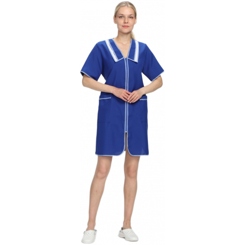 Халат женский Сакура (тк.Габардин), васильковый Халат женский Сакура (тк.Габардин), васильковый