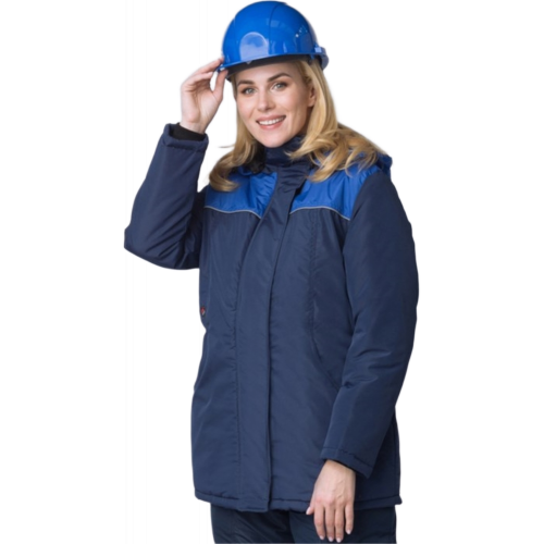 Куртка зимняя женская Сакрин (тк.Таслан,135), т.синий/васильковый