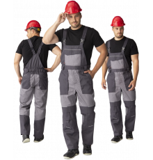 Полукомбинезон Лидер IMP (тк.Смесовая,240), т.серый/св.серый Полукомбинезон Лидер IMP (тк.Смесовая,240), т.серый/св.серый