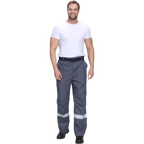 Костюм Флофт-1 Премиум СОП (тк.Смесовая,240) брюки, т.серый/серый/красный Костюм Флофт-1 Премиум СОП (тк.Смесовая,240) брюки, т.серый/серый/красный