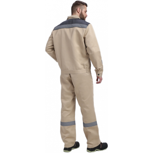 Костюм Лигор-2 СОП (тк.Смесовая,210) п/к, бежевый/т.серый Костюм Лигор-2 СОП (тк.Смесовая,210) п/к, бежевый/т.серый