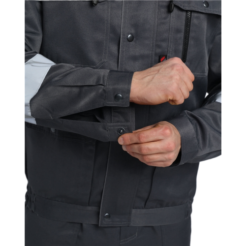 Костюм Нейч-2 СОП с капюшоном (тк.Смесовая,210) п/к, т.серый/св.серый Костюм Нейч-2 СОП с капюшоном (тк.Смесовая,210) п/к, т.серый/св.серый