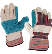 Перчатки спилковые комбинированные с усилением Перчатки спилковые комбинированные с усилением