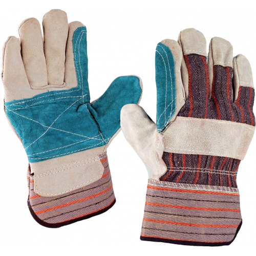 Перчатки спилковые комбинированные с усилением Перчатки спилковые комбинированные с усилением