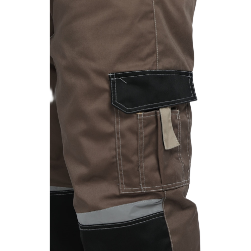 Костюм зимний Мега IMP (тк.Смесовая,240) брюки, коричневый/черный/бежевый