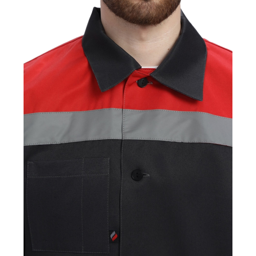 Костюм Лигор-2 СОП (тк.Смесовая,210) п/к, черный/красный Костюм Лигор-2 СОП (тк.Смесовая,210) п/к, черный/красный