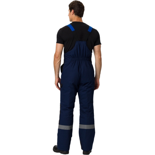 Костюм зимний Вектрон-2 СОП (тк.Смесовая,240) п/к, т.синий/черный/васильковый