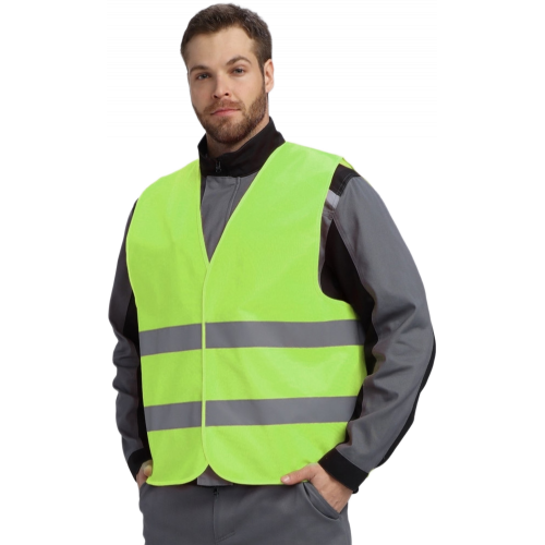 Жилет сигнальный ProfLineBase (тк.Полиэфир,100), желтый Жилет сигнальный ProfLineBase (тк.Полиэфир,100), желтый