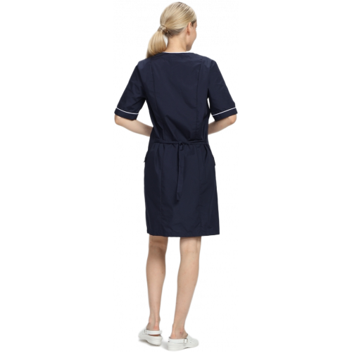 Халат женский Стелла (тк.ТиСи), т.синий/белый Халат женский Стелла (тк.ТиСи), т.синий/белый