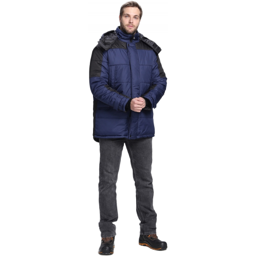 Куртка зимняя Европа CH (тк.Дюспо), т.синий/черный
