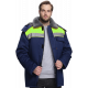 Куртка зимняя для бригадира NEW (тк.Смесовая,210), т.синий/лимонный