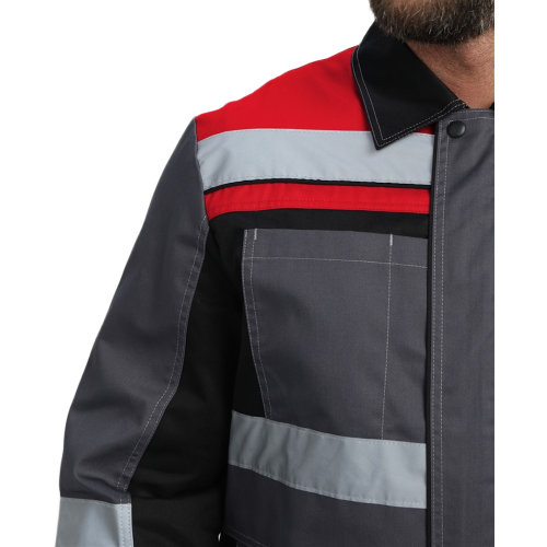 Костюм Виват-2 Премиум IMP (тк.Смесовая, 240) п/к, т.серый/черный/красный Костюм Виват-2 Премиум IMP (тк.Смесовая, 240) п/к, т.серый/черный/красный