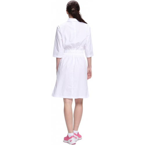 Халат женский Симпл-004 (тк.Смесовая,120) MedLine, белый Халат женский Симпл-004 (тк.Смесовая,120) MedLine, белый