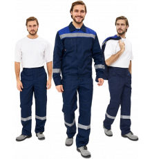 Костюм Лигор-1 Премиум СОП К. (тк.Смесовая,240) брюки, т.синий/васильковый Костюм Лигор-1 Премиум СОП К. (тк.Смесовая,240) брюки, т.синий/васильковый