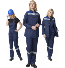 Костюм женский Веснис-2 СОП К. (тк.Смесовая,210) п/к, т.синий/васильковый Костюм женский Веснис-2 СОП К. (тк.Смесовая,210) п/к, т.синий/васильковый