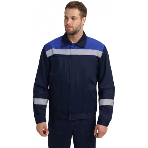 Костюм Лигор-2 Премиум СОП К. (тк.Смесовая,240) п/к, т.синий/васильковый