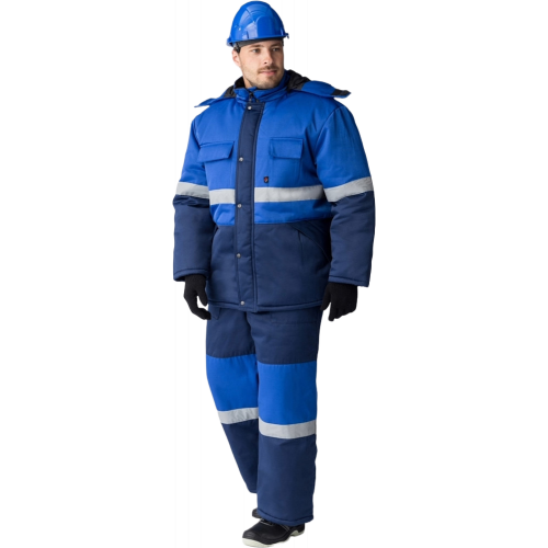Костюм зимний Нордхард-2 СОП У. (тк.Смесовая,240) п/к, т.синий/васильковый