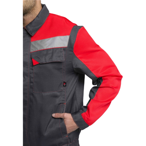 Костюм Сфера-2 СОП CH (тк.Смесовая,210) п/к, т.серый/красный Костюм Сфера-2 СОП CH (тк.Смесовая,210) п/к, т.серый/красный