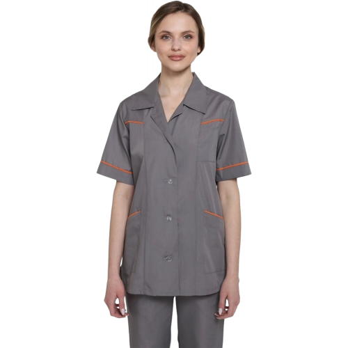 Костюм женский Магнэль (тк.Смесовая,120), т.серый/оранжевый Костюм женский Магнэль (тк.Смесовая,120), т.серый/оранжевый