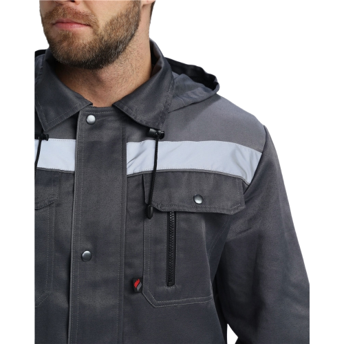 Костюм Нейч-2 СОП с капюшоном (тк.Смесовая,210) п/к, т.серый/св.серый Костюм Нейч-2 СОП с капюшоном (тк.Смесовая,210) п/к, т.серый/св.серый