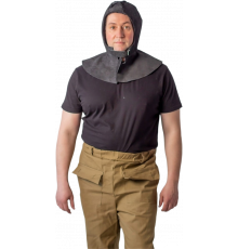 Подшлемник спилковый утепленный, черный Подшлемник спилковый утепленный, черный