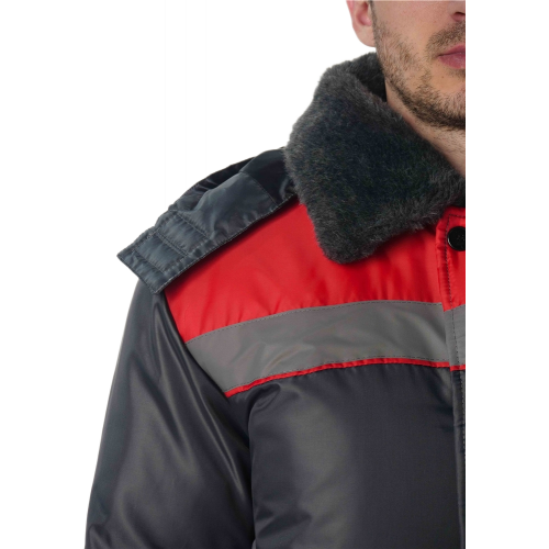 Костюм зимний Труженик-Ультра-2 (тк.Оксфорд) п/к, т.серый/красный Костюм зимний Труженик-Ультра-2 (тк.Оксфорд) п/к, т.серый/красный