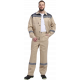 Костюм Лигор-1 СОП (тк.Смесовая,210) брюки, бежевый/т.серый