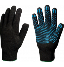 Перчатки х/б 10кл. ЛЮКС с ПВХ ТОЧКА 51-53гр. 150текс, черные (10 пар) Перчатки х/б 10кл. ЛЮКС с ПВХ ТОЧКА 51-53гр. 150текс, черные (10 пар)