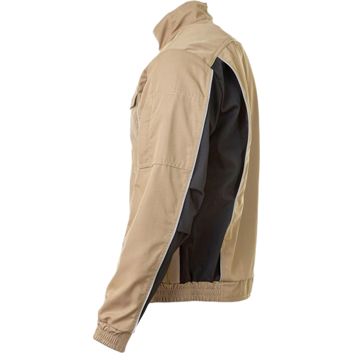 Куртка летняя мужская Brodeks KS201, цвет бежевый, чёрный