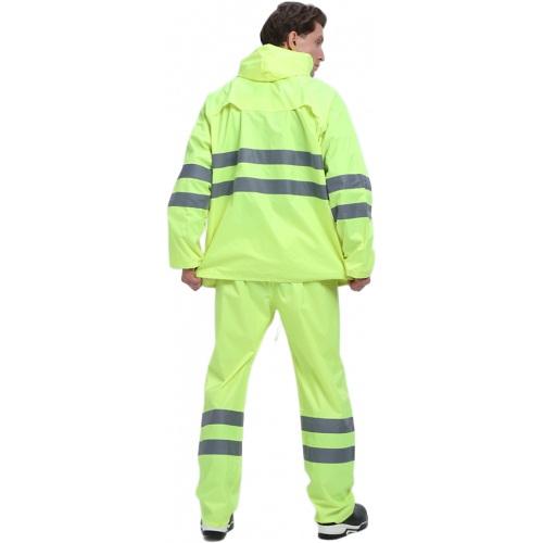 Костюм влагозащитный сигнальный ProfLineSpecialist СОП (ПВХ,210), желтый Костюм влагозащитный сигнальный ProfLineSpecialist СОП (ПВХ,210), желтый