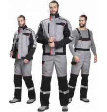 Костюм Сервис IMP (тк.Смесовая,240) п/к, серый/черный