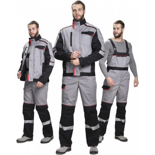 Костюм Сервис IMP (тк.Смесовая,240) п/к, серый/черный Костюм Сервис IMP (тк.Смесовая,240) п/к, серый/черный