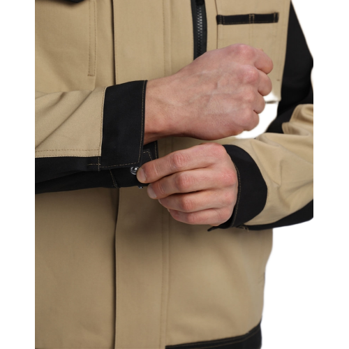 Куртка Милан CH (тк.Смесовая,260), бежевый/черный Куртка Милан CH (тк.Смесовая,260), бежевый/черный