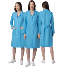 Халат женский Стандарт NEW (тк.ТиСи), голубой
