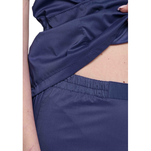 Костюм женский хирургический Модерн-004 (тк.Стрейч,120) MedLine, т.синий