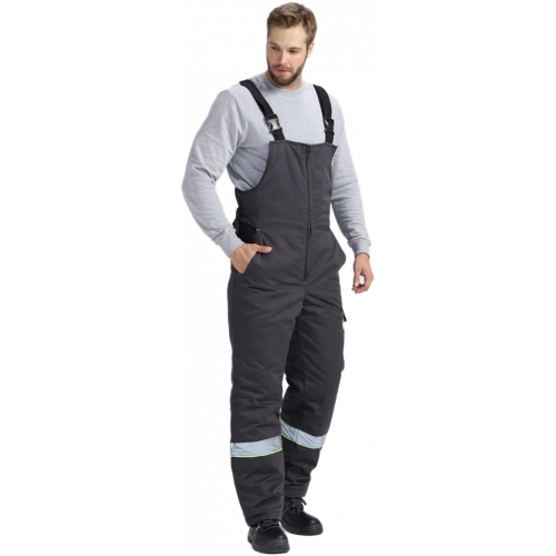 Костюм зимний Ховард (тк.Смесовая,240) п/к, т.серый/черный/лимонный