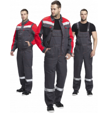 Костюм Сфера-2 СОП CH (тк.Смесовая,210) п/к, т.серый/красный Костюм Сфера-2 СОП CH (тк.Смесовая,210) п/к, т.серый/красный