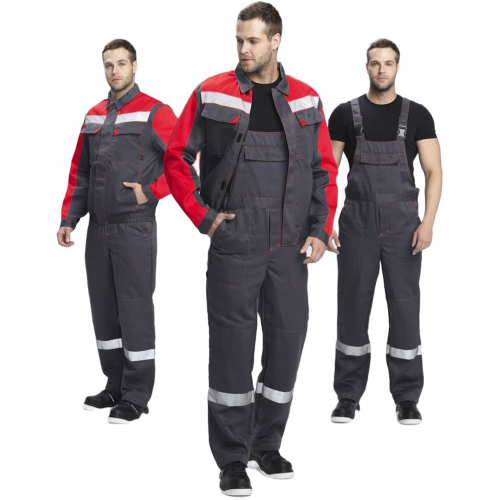 Костюм Сфера-2 СОП CH (тк.Смесовая,210) п/к, т.серый/красный Костюм Сфера-2 СОП CH (тк.Смесовая,210) п/к, т.серый/красный