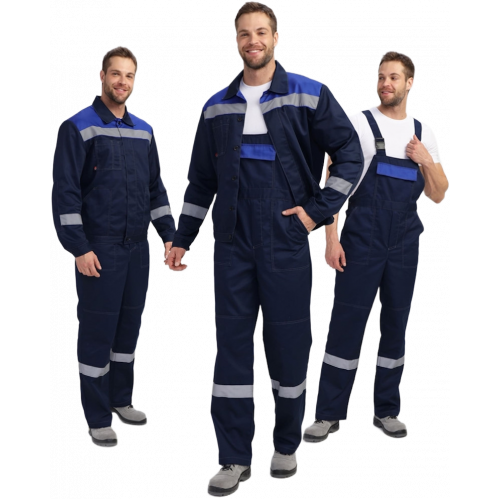 Костюм Лигор-2 Премиум СОП К. (тк.Смесовая,240) п/к, т.синий/васильковый