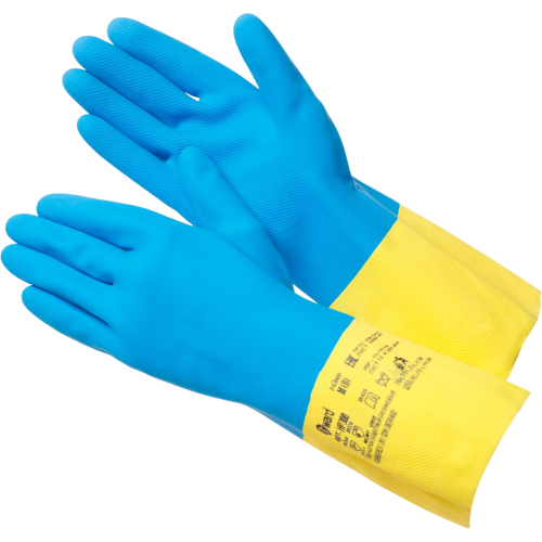 HP300 Перчатки из латекса и неопрена, двуцветные