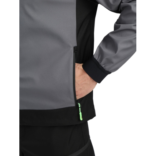 Куртка ProfLineLeader (тк.Софтшел), серый/черный Куртка ProfLineLeader (тк.Софтшел), серый/черный