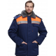 Куртка зимняя для бригадира NEW (тк.Смесовая,210), т.синий/оранжевый