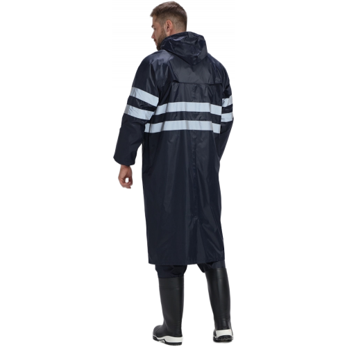 Плащ влагозащитный ProfLineSpecialist СОП (ПВХ,210), т.синий Плащ влагозащитный ProfLineSpecialist СОП (ПВХ,210), т.синий