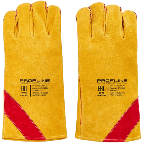 Перчатки спилковые утепленные термозащитные ProfLineLeader Перчатки спилковые утепленные термозащитные ProfLineLeader