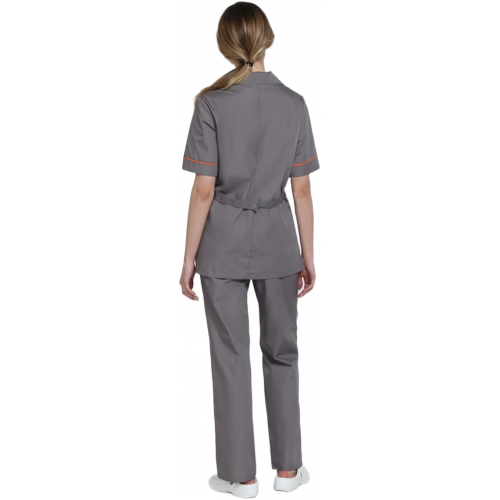 Костюм женский Магнэль (тк.Смесовая,120), т.серый/оранжевый Костюм женский Магнэль (тк.Смесовая,120), т.серый/оранжевый