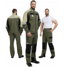 Костюм Вектрон-1 (тк.Смесовая МВО,240) брюки, хаки/черный/бежевый Костюм Вектрон-1 (тк.Смесовая МВО,240) брюки, хаки/черный/бежевый